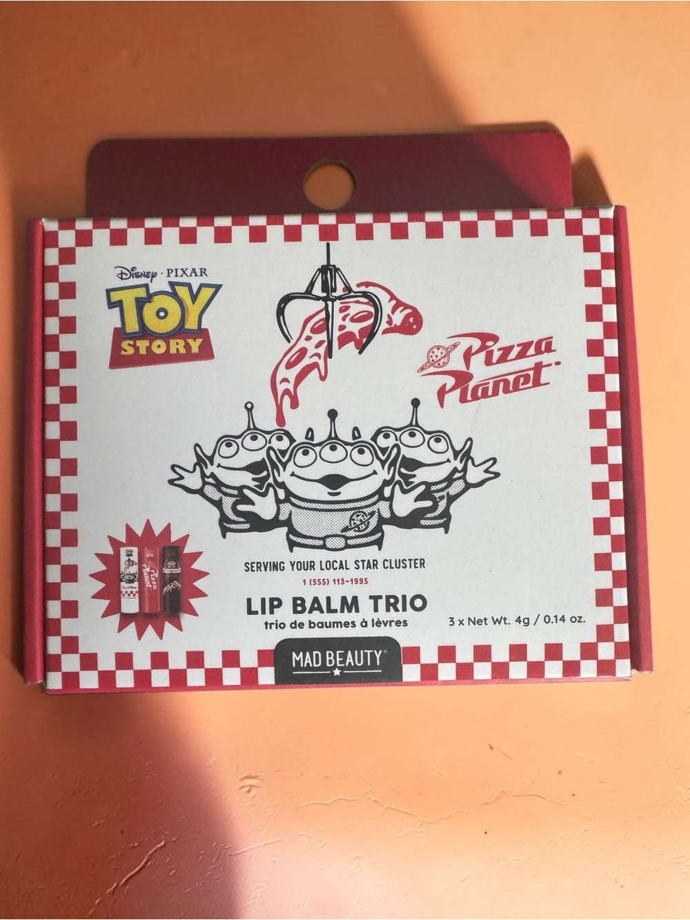 Toy Story Pizza Planet Lip Balm Trio - NIB